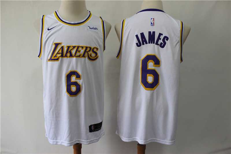 Lakers 6 Lebron James White Nike Swingman Jersey,We sell and wholesale Lakers 6 Lebron James White Nike Swingman Jersey on line form chian!